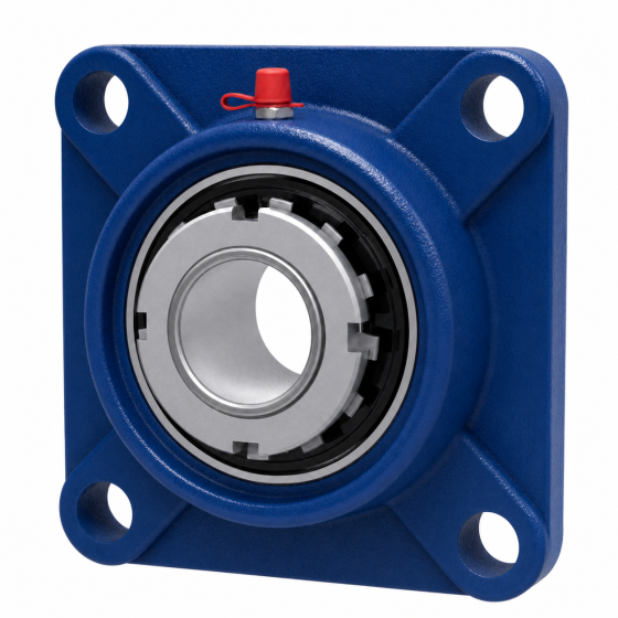 HRBQC Four Bolt Square Flanged Units Comprising Bearing Insert and Adapter sleeves-UKF205 Set